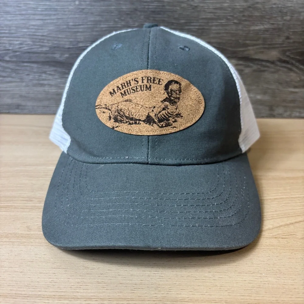 Marhs Free Museum Hat Cap Snap Back Gray Long Beach Washington‎ Adjustable